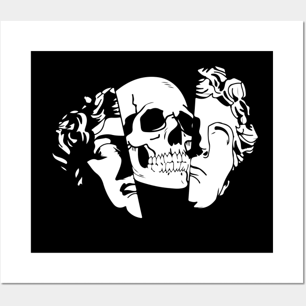 skull with smile Wall Art by Supergraphic